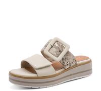 Jana Damen Wedge/Plat Mule Multiadj+Vegan, Plataforma Mujer, Beige Snake, 37 EU