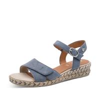 Jana Damen Wedge/Plat Sand Multiadj+Vegan, Sandalias con cuña Mujer, Denim, 41 EU