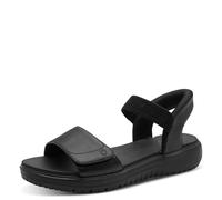Jana Damen Wedge/Plat Sand Multiadj+Vegan, Sandalias con cuña Mujer, Negro, 39 EU