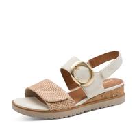 Jana Damen Wedge/Plat Sand Multiadj+Vegan, Sandalias con cuña Mujer, White Nature, 38 EU