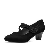 Jana Mary Jane Vegan - Zapatos de tacón para Mujer con Correa, Negro, 41 EU