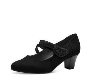 Jana Mary Jane Vegan - Zapatos de tacón para Mujer con Correa, Negro, 41 EU