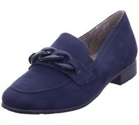 Jana Mocasines para Mujer sin tacón Vegano Tacón Bloque, Azul Oscuro, 41 EU