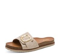 Jana Mujer Mule Flat MultiAdj+Plataforma Vegana, Beige, 38 EU