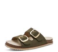 Jana Mujer Mule Flat MultiAdj+Plataforma Vegana, Oliva, 39 EU