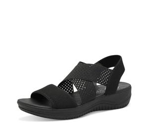 Jana Mujer Softline 8-28768-42 001 Black Cómodo calzado de uso diario Casual Elegante Sandalia plana, Negro, 41 EU Ancho