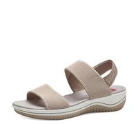 Jana Mujer Softline 8-28769-42 400 BEIGE Cómodas zapatillas de uso diario informales elegantes y festivas sandalias planas, 40 EU ancho, beige, 40 EU Weit