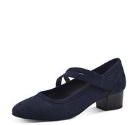 Jana Mujer Zapatos de tacón con Correa Tacón pequeño Vegano, Azul (Ocean), 38 EU