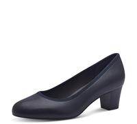 Jana Mujer Zapatos de tacón pequeño Vegano, Azul Marino, 38 EU
