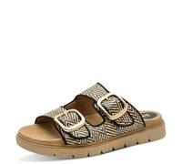 Jana Plat Mule - Plataforma Vegana para Mujer, Color Negro/Natural, Talla 38 EU