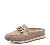 Jana Sandalia plana para mujer Softline Sabot 8-27360-46, color topo, talla 39 EU