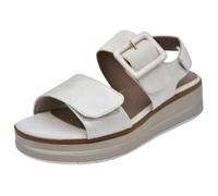 Jana Sandalias planas con hebilla vegana para mujer, beige dorado., 38 EU