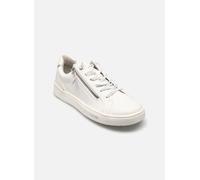 Jana Zapatillas Planas con Cremallera Veganas para Mujer, Blanco y Plateado, 41 EU