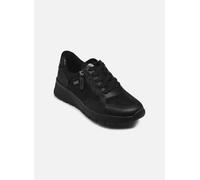 Jana Damen Sneaker Laced Tex + Vegan, Zapatillas Mujer, Negro Uni, 38 EU
