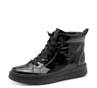 Jana Sneaker High Vegan, Bota a la Altura de la Pantorrilla Mujer, Patente Negra, 38 EU