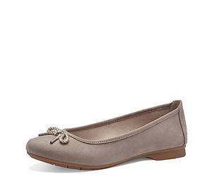 Jana Softline 8-22164-41-Zapatos cómodos de Varios Uso Diario, Zapatos Tipo Ballet Mujer, Piedra, 36 EU Ancho