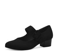 Jana Softline 8-22361-41 Komfortable Mehrweite Bequemschuh Verstellbarer Riemen Klassisch Alltagsschuhe, Zapatos de Tacón Mujer, Black, 38 EU Ancho