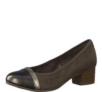 Jana Softline 8-22366-41 Komfortable Mehrweite Bequemschuh Lackkappe Alltagsschuhe Business Festlich, Zapatos de Tacón Mujer, Taupe Comb, 40 EU Ancho