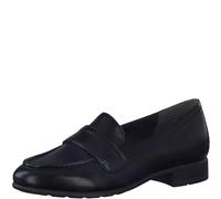 Jana Softline 8-24263-41 Komfortable Mehrweite Bequemschuh Damenschuh mit Kette Flach Klassisch Alltagsschuhe Business, Mocasín Mujer, Negro, 42 EU Ancho
