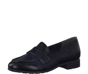 Jana Softline 8-24263-41 Komfortable Mehrweite Bequemschuh Damenschuh mit Kette Flach Klassisch Alltagsschuhe Business, Mocasín Mujer, Negro, 42 EU Ancho