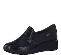 Jana Softline 8-24662-41-Zapatillas cómodas, Mocasín Mujer, Negro, 40 EU Ancho