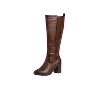 Jana Softline 8-25561-41-Botas de caña Larga con Inserto elástico, Botas a la Altura de Rodilla Mujer, marrón, 42 EU
