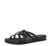Jana Softline 8-27161-42 001 Black Slipper Komfortable Mehrweite Alltagsschuh Festlich Elegant, Sandalias Planas Mujer, Negro, 36 EU Ancho