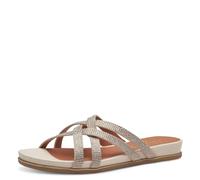 Jana Softline 8-27161-42 400 Beige Slipper Komfortable Mehrweite Alltagsschuh Festlich Elegant, Sandalias Planas Mujer, 41 EU Ancho
