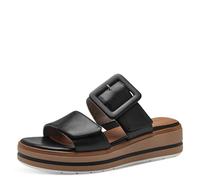 Jana Softline 8-27271-42 001 Black Zapatillas cómodas Multiancho Calzado Diario Festivo Elegante, Sandalias Planas Mujer, Negro, 37 EU Ancho