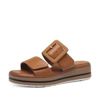 Jana Softline 8-27271-42 300 Tan Zapatillas cómodas Multiancho Calzado Diario Festivo Elegante, Sandalias Planas Mujer, marrón, 38 EU Ancho