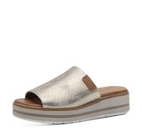 Jana Softline 8-27272-42 938 GOLD COMB Slipper Komfortable Mehrweite Alltagsschuh Festlich Elegant, Sandalias planas,