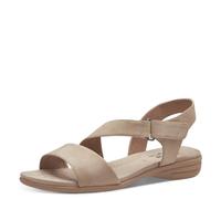 Jana Softline 8-28167-42 341 Taupe Flache Sandale Komfortable Mehrweite Alltagsschuh Festlich Elegant, Sandalias Planas Mujer, Pardo, 36 EU Ancho