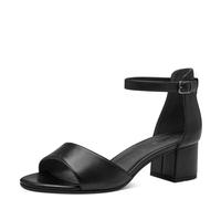 Jana Softline 8-28361-42 001 Black Flache Sandale Komfortable Mehrweite Alltagsschuh Festlich Elegant, Sandalia con talón Mujer, Negro, 36 EU Ancho