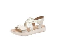 Jana Softline 8-28766-42 400 Beige Sandalia Plana Cómodo Calzado Diario múltiple Festivo Elegante, Mujer, 40 EU Ancho