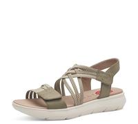 Jana Softline 8-28766-42 701 Sage Flache Sandale Komfortable Mehrweite Alltagsschuh Festlich Elegant, Sandalias Planas Mujer, Saga, 40 EU Ancho