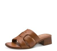 Jana Softline Leather Mule Heel 8-27766-46, Sandalia con talón Mujer, coñac, 42 EU