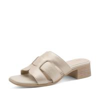 Jana Softline Leather Mule Heel 8-27766-46, Sandalia con talón Mujer, Lt Gold, 41 EU