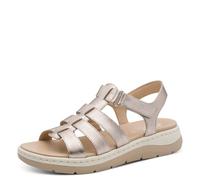 Jana Softline Leather Wedge/Plat Sand 8-28710-46, Sandalias Planas Mujer, champán, 37 EU