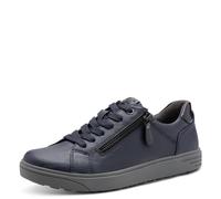 Jana Tenis Planos para Mujer con Cremallera Veganos, Navy, 39 EU
