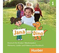 Jana und Dino. Deutsch für Kinder. Medienpaket. Per la Scuola elementare. Con CD-ROM (Vol. 1): Medienpaket 1 - 2 Audio-CDs zum Kursbuch + 1 DVD-Video