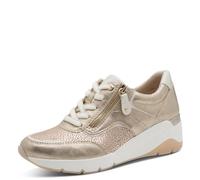 Jana Zapatillas Bajas Veganas 8-23768-46 para Mujer, Gold Comb, Talla 38 EU
