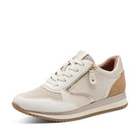 Jana Zapatillas Bajas Veganas 8-23774-43 para Mujer, Ivory Comb, Talla 39 EU