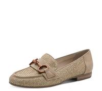 Jana Zapatillas de Mujer de Encaje Redondo Vegano, Natural, 38 EU