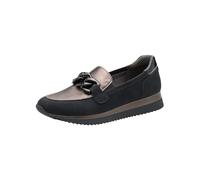 Jana Damen Sneaker Slip On Vegan, Zapatillas Mujer, Black Pewter, 41 EU