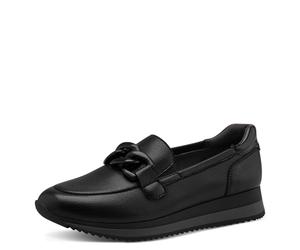 Jana Zapatillas Deportivas para Mujer Slip On 8-24766-43, Plataforma, Negro, 38 EU Ancho
