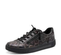 Jana Zapatillas Planas con Cremallera Vegan Dark Leopard 39