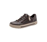 Jana Zapatillas Planas con Cremallera Vegan Mocca 40 para Mujer