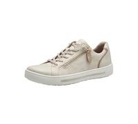 Jana Zapatillas Planas con Cremallera Veganas para Mujer, Dorado, 39 EU Ancho