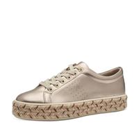 Jana Zapatillas Planas para Mujer con Suela de Rafia Veganas, champán, 38 EU
