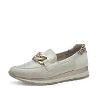 Jana Zapatillas veganas para mujer con suela gruesa, color beige y dorado, talla 39 EU, beige dorado., 39 EU